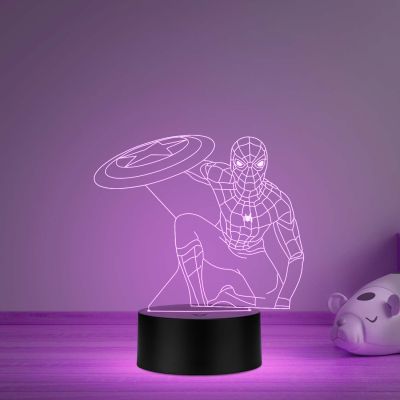 spiderman845 3D Illusion Led Night lamp with multicolored gift for kid